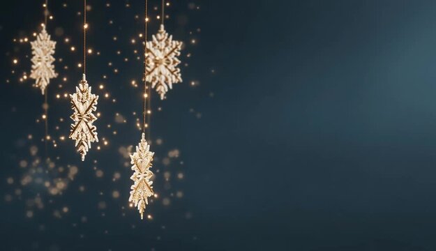 Effect minimal of snowflake light night star