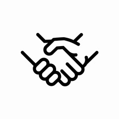 Obraz premium Handshake Icon – Partnership, Agreement, and Collaboration Symbol
