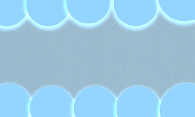 Minimal Light Blue Abstract Background with Grainy Texture and Circle Border