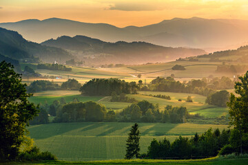 Blick über Kärntner Landschaft