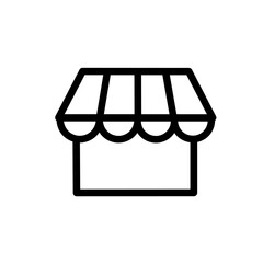 shop building icon. stall illustration. sales shop icon.