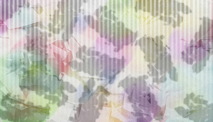 Pastel floral stripe abstract art, soft watercolor flower collage with modern vertical lines for trendy design