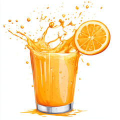 orange juice splash