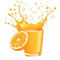 orange juice splash