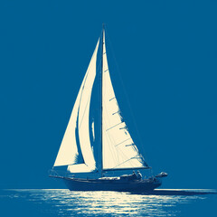 sailing boat on the sea