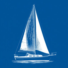 sailing boat on the sea