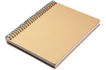 Blank spiral bound notebook showcasing a minimalistic design perfect for notes, sketches, or creative ideas in any setting
