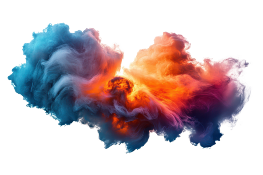 Swirling patterns of harmonious nebula clouds create a stunning display of colors in the cosmos, capturing the beauty of interstellar phenomena across vast space