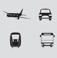 Icon Set Vehicle icons for the creative use in graphic design