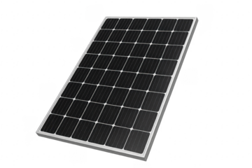 Solar panel generating green energy, clean energy concept