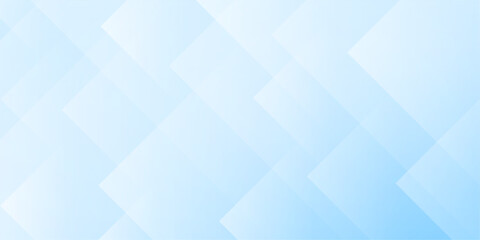 Background abstract blue sky with transparent shapes square. Light gradient vector banner. Pastel blue blur backdrop. Soft blurred light bg. Blurred color simple wallpaper. Cold gradation water cover 