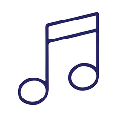 Vector art of musical note symbol