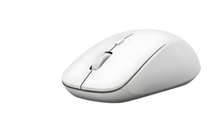 High quality modern wireless computer mouse vector PNG for business advertising ecommerce web design technology branding and office desk projects