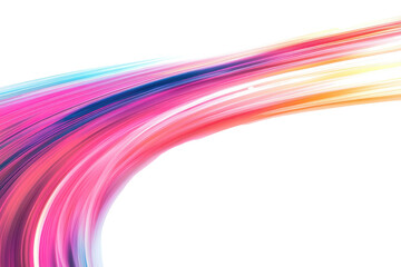 Fototapeta premium Colorful motion blur creates dynamic abstract light trails in vibrant hues, evoking energy and movement in an imaginative space