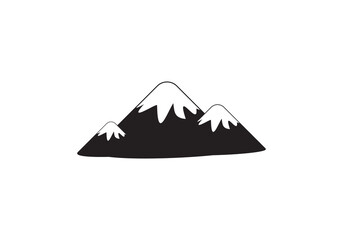 mountain view illustration logo vector
