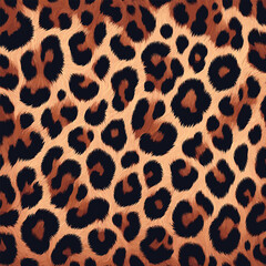 Leopard Fur Camouflage Background. Leopard Skin Texture Pattern Vector. Seamless Animal Wildlife Skin Pattern, subtle finish for fashion and textile.