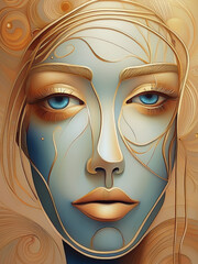 face of a woman