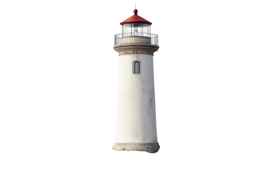Lighthouse stands tall on rocky island surrounded by clear water creating a serene coastal scene for travelers and explorers