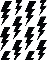 lightning bolt, thunderbolt, electricity, energy, power, symbol, icon, pattern, seamless, repeating, graphic, design, black and white, abstract, sharp, jagged, flash, strike, weather, storm, backgroun
