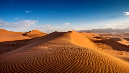 stunning desert landscape featuring unique dunes and hills