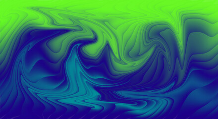 Abstract swirling gradient of blue and green with textured effect
