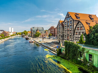 Bydgoszcz Canal in Bydgoszcz, Poland