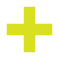 Green Plus Icon. Green Cross Sign, Plus Symbol Medical Logo Icon.