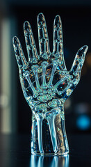 hand with glass