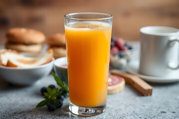 Generative AI beverage refresh morning meal beverage delight.