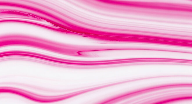 Abstract fluid art background with swirling pink and white lines, resembling marble or agate texture, perfect for design - Powered by Adobe
