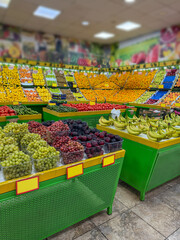 Fresh Market Produce | Colorful Fruits and Vegetables | Grocery store