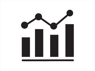 Abstract graphic representing rank monitoring and data analysis isolated on transparent background