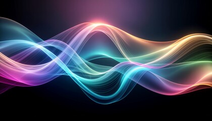 Naklejka premium Abstract Smoke Flow Gradient