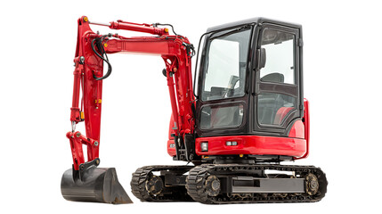 bulldozer excavator isolated on white background