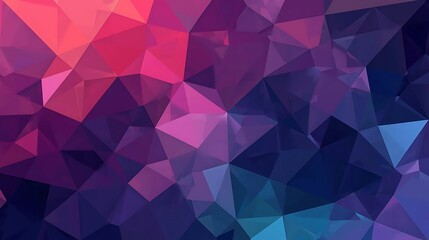 Abstract Geometric Polygon Background With Vibrant Gradient Colors
