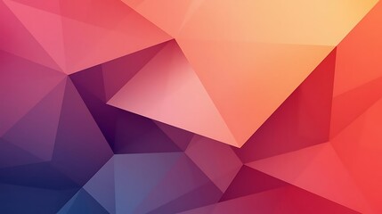 Abstract Geometric Polygon Background With Gradient Colors