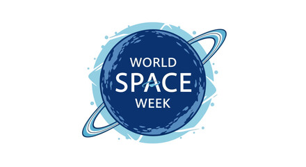 Celebrate World Space Week with a captivating planet design, perfect for educational outreach, science events, and inspiring future generations of astronauts and scientists