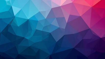 Abstract Geometric Polygonal Background With Vibrant Blue Pink And Purple Colors