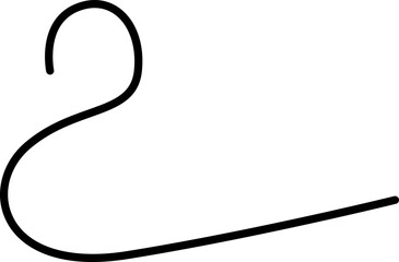 Twisting abstract line with flowing movement and smooth curvature.