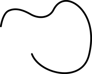 Soft flowing stroke with gentle abstract curves and an organic motion.