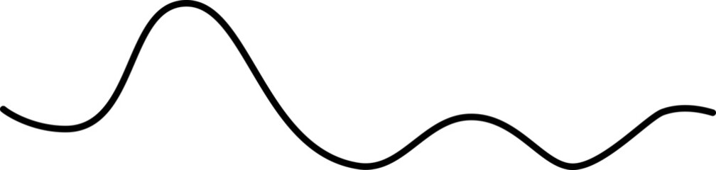 Smooth, gentle curved stroke with flowing organic motion.