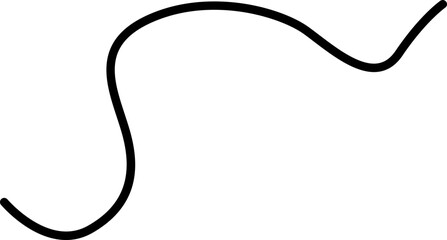 Freeform wave stroke with subtle undulations and a natural flowing motion.