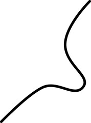 Freeform ripple stroke with an irregular, undulating pattern.