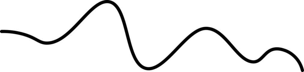 Abstract wavy line with a smooth and subtle curve, forming a soft and fluid motion.