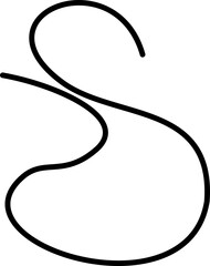 Delicate and artistic line featuring subtle curves and freeform fluidity.