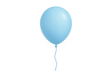 Blue party balloon flying for celebration occasion