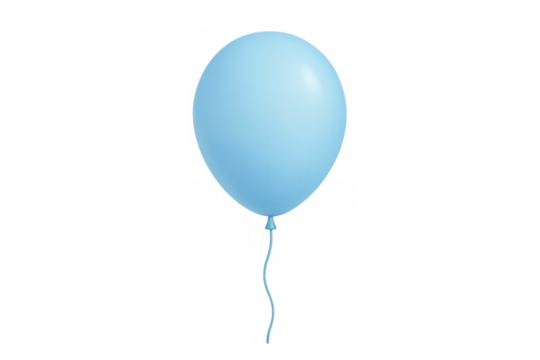 Blue party balloon flying for celebration occasion - Powered by Adobe