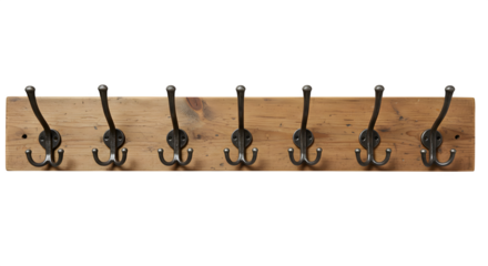 Neutral Wood grain showcases rustic coat rack. Wood texture creates warm backdrop for product staging, rustic decor, home design, and interior design posters.