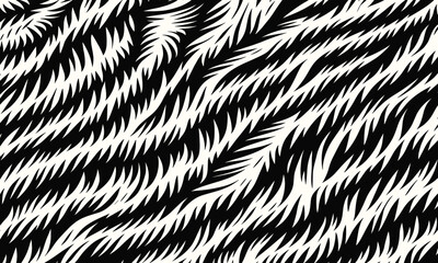white tiger striped animal skin texture background pattern vector design, ideal for textiles, wallpapers, safari-inspired themes, and decorative projects.