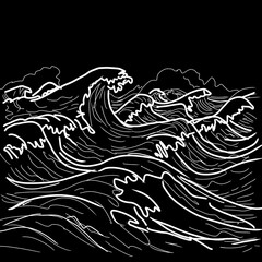 black and white background